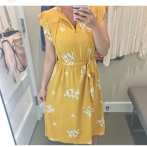 Yellow Floral Dress